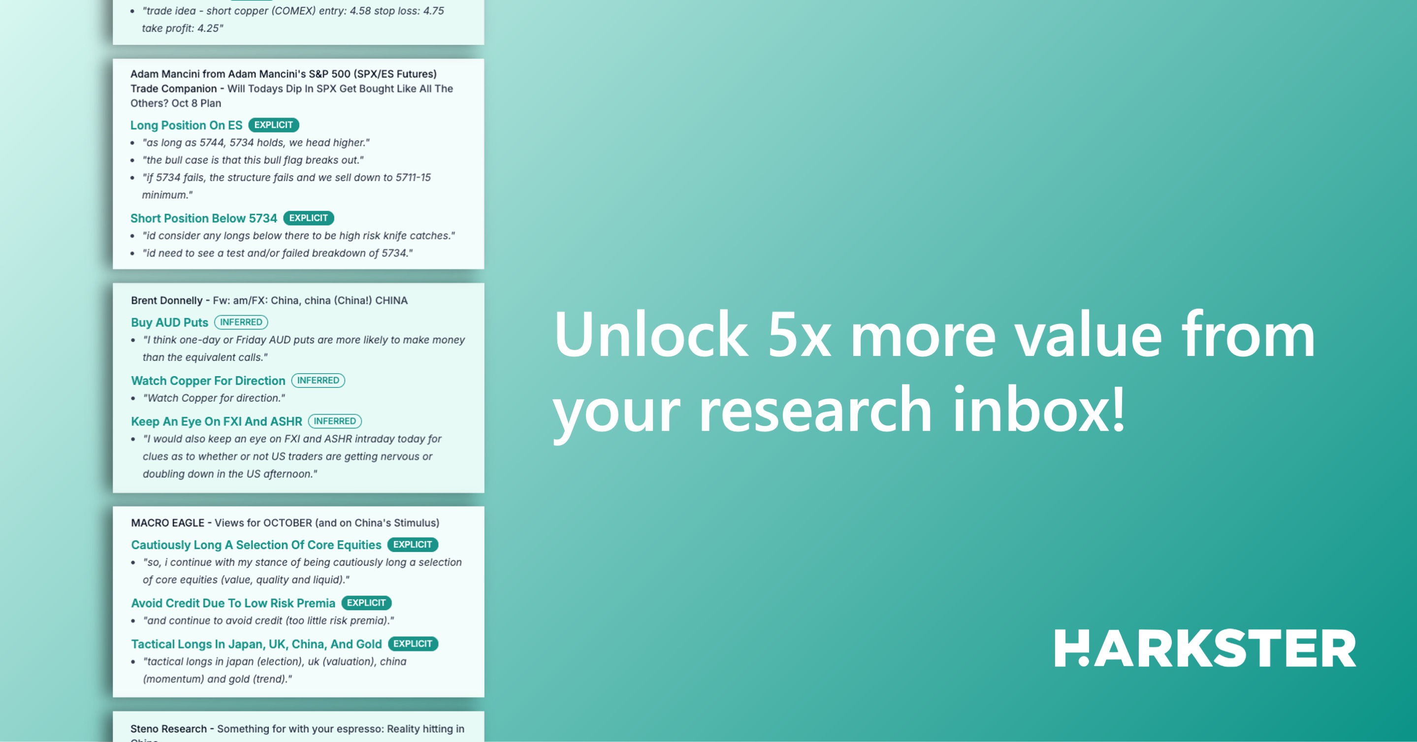 HarksterAI - Unlock 5x more value from your inbox